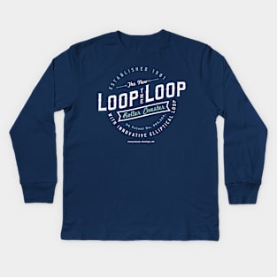 Loop the Loop - Classic Roller Coaster Merch Kids Long Sleeve T-Shirt